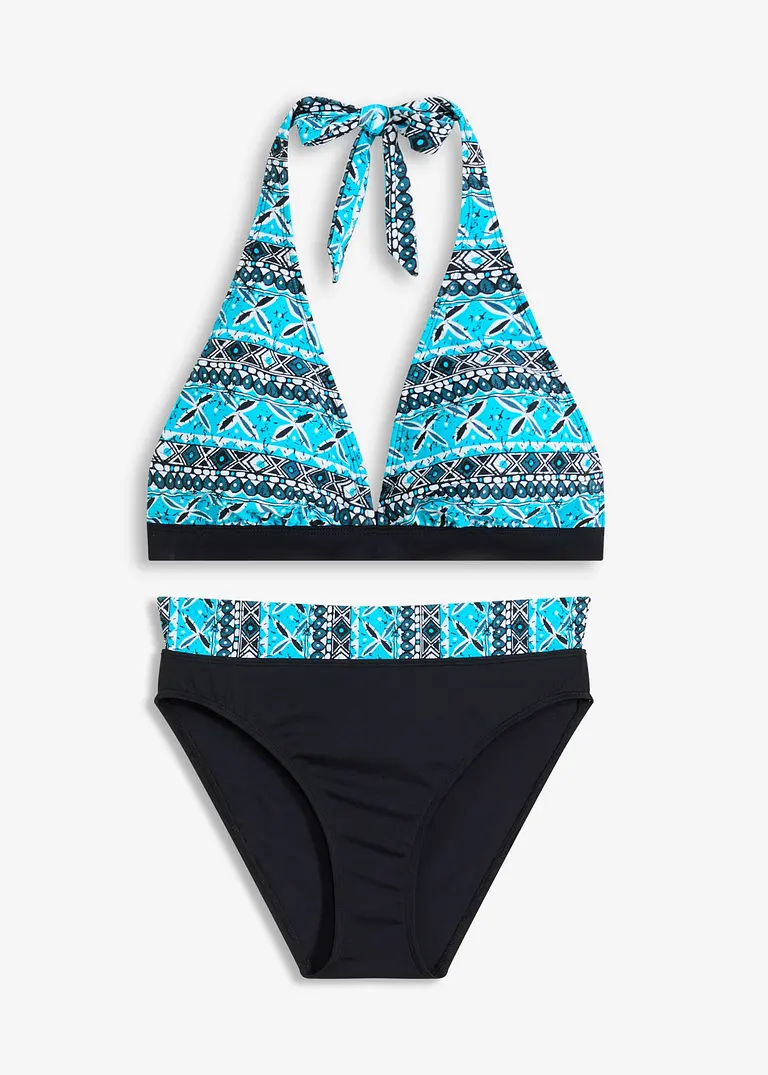 Neckholder Bikini (2-tlg. Set) in schwarz von vorne - bonprix
