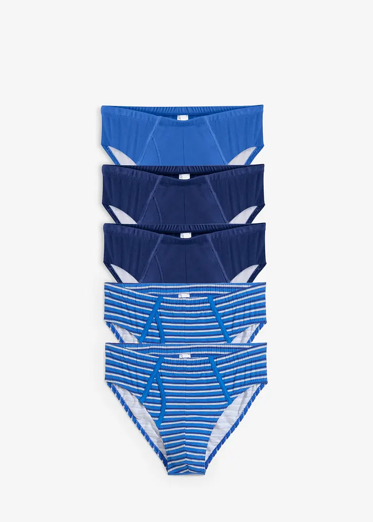 Maxislip (5er Pack) in blau von vorne - bonprix