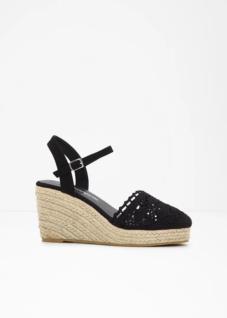 Keilpumps in schwarz - bonprix