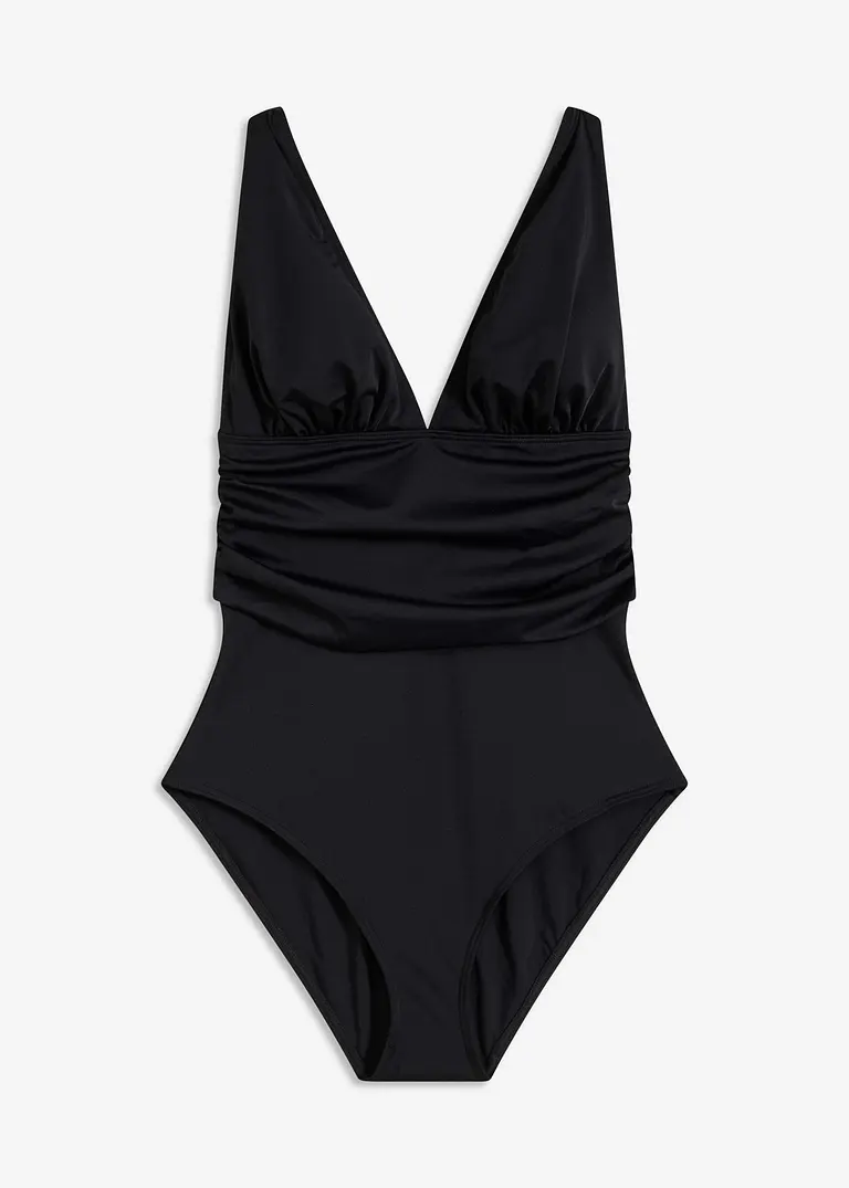 Badeanzug in schwarz von vorne - bonprix