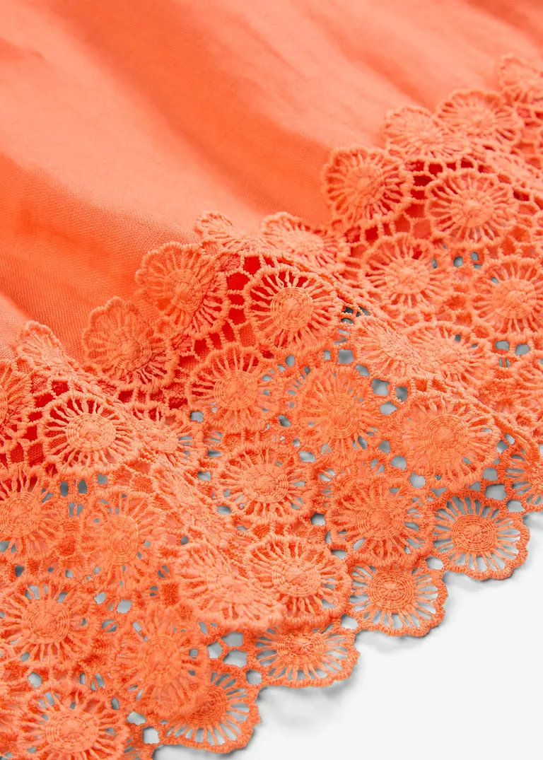 Top aus reinem Leinen in orange - bonprix