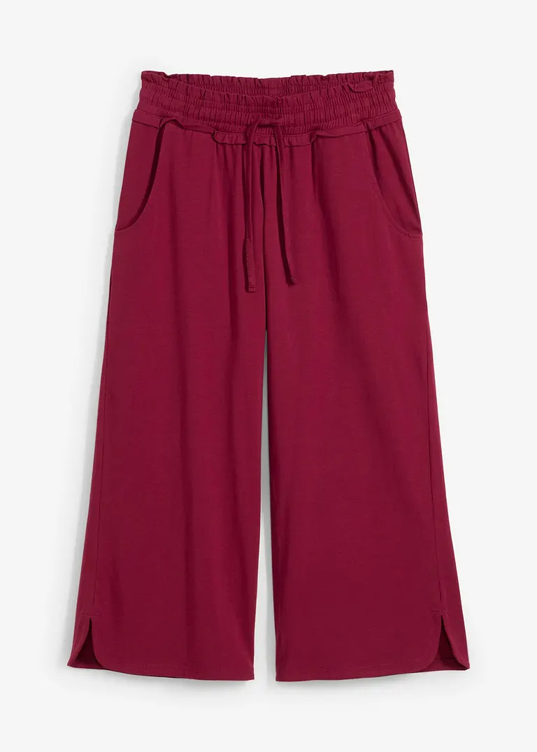 Jersey-Hose aus Baumwoll-Mix in rot von vorne - bonprix