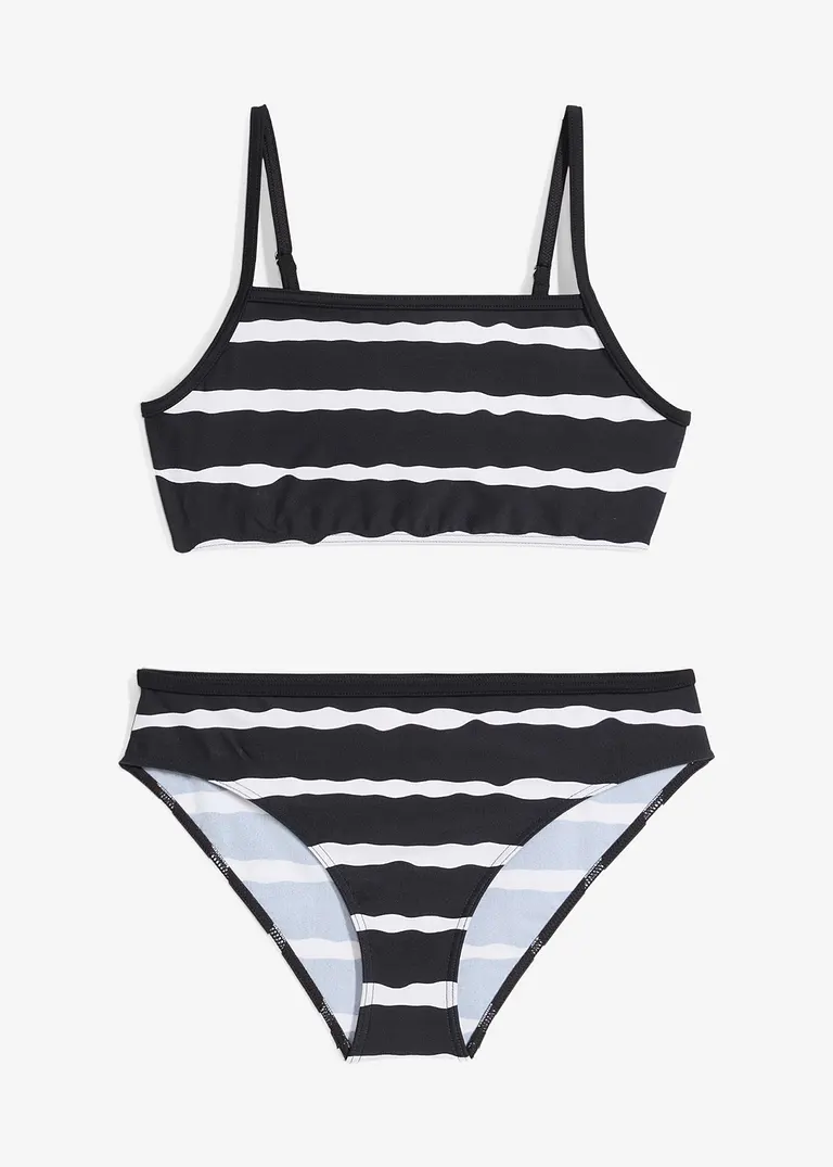Bikini (2-tlg.Set) in schwarz von vorne - bonprix