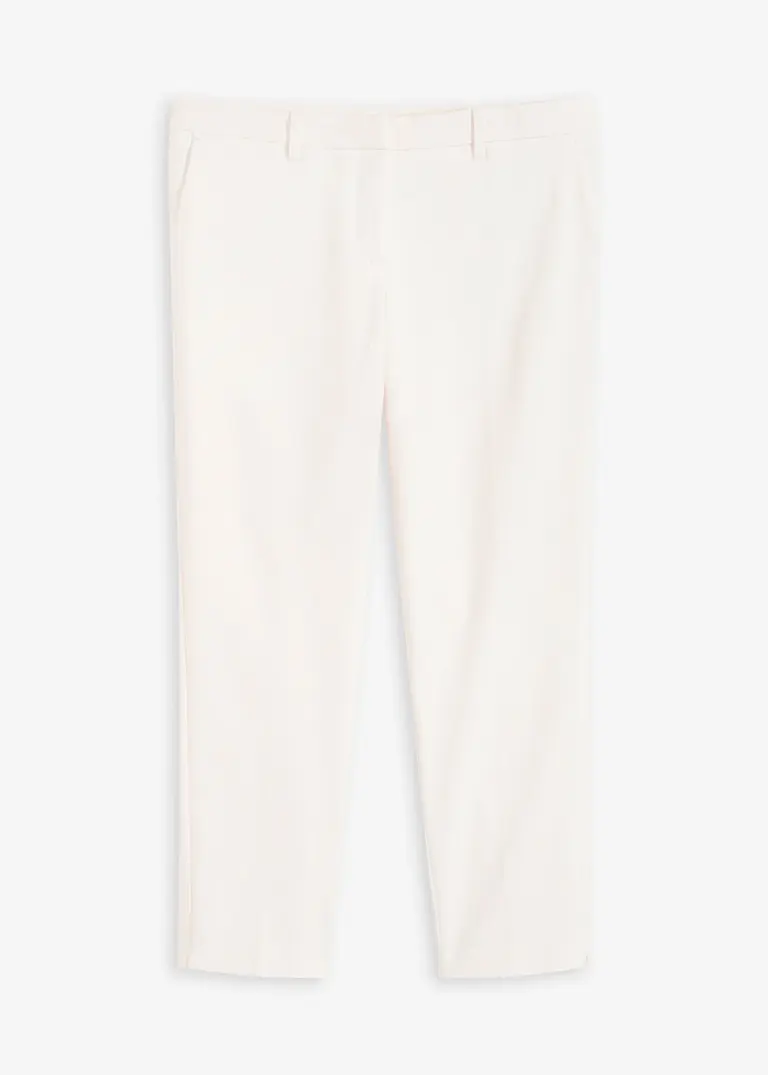 7/8-Business-Hose in weiß von vorne - bonprix