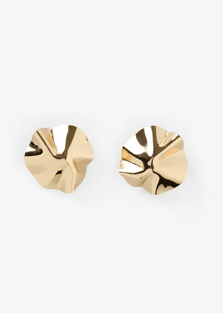 Ohrstecker in gold von vorne - bonprix