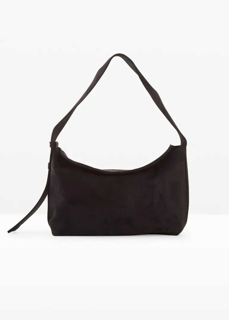 Handtasche in schwarz von vorne - bonprix