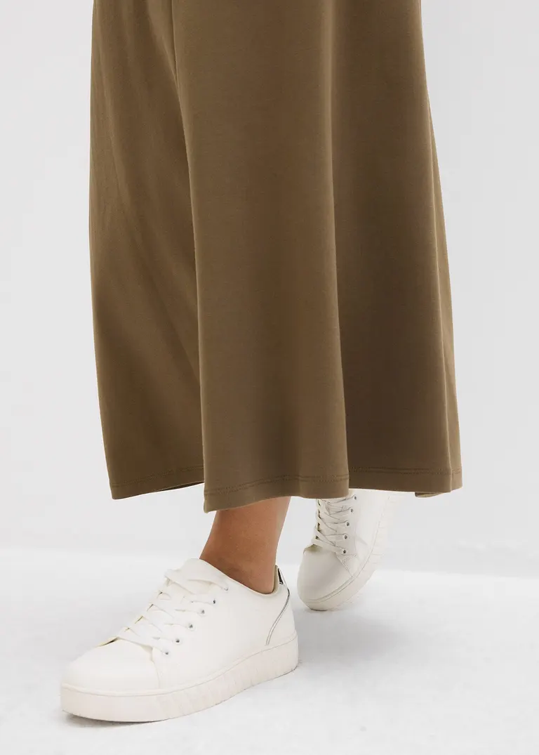 Sweatrock aus fester Interlock-Qualität in grün (Detailaufnahme) - bonprix