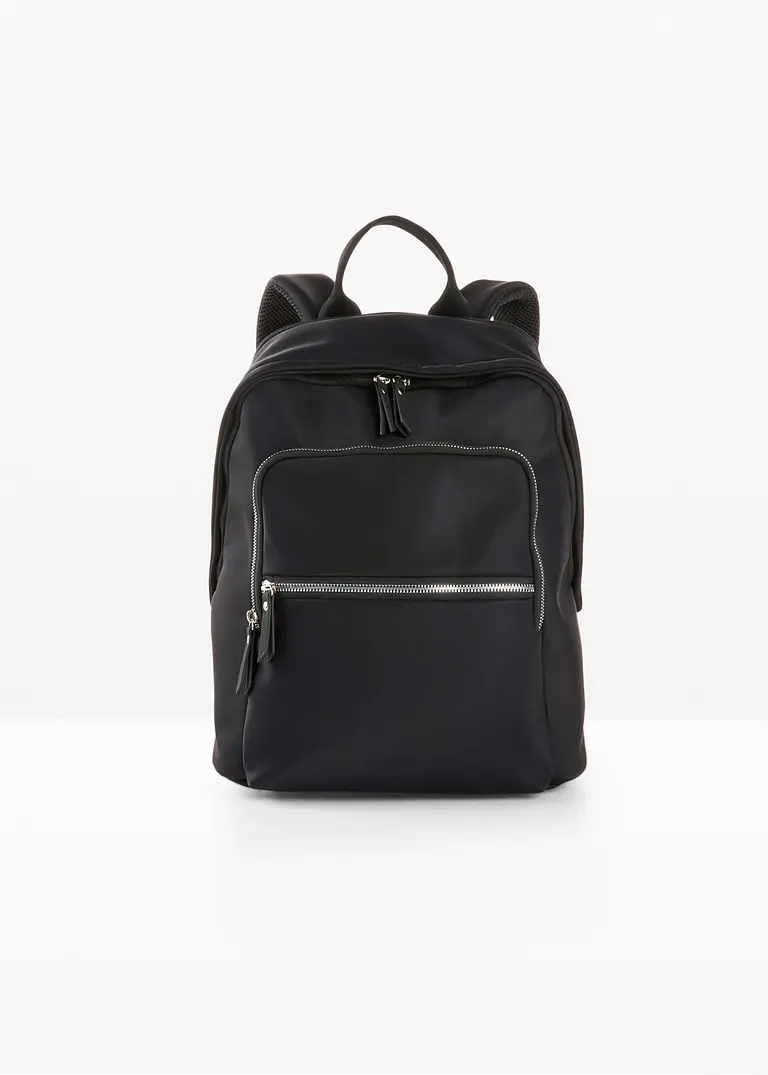 Rucksack in schwarz von vorne - bonprix