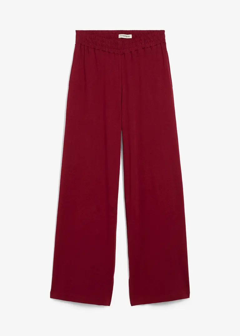 Shirthose aus schwerer Bio-Baumwolle in rot von vorne - bonprix