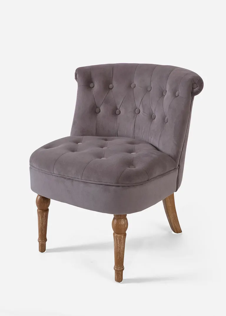 Sessel mit Steppung in grau von vorne - bonprix