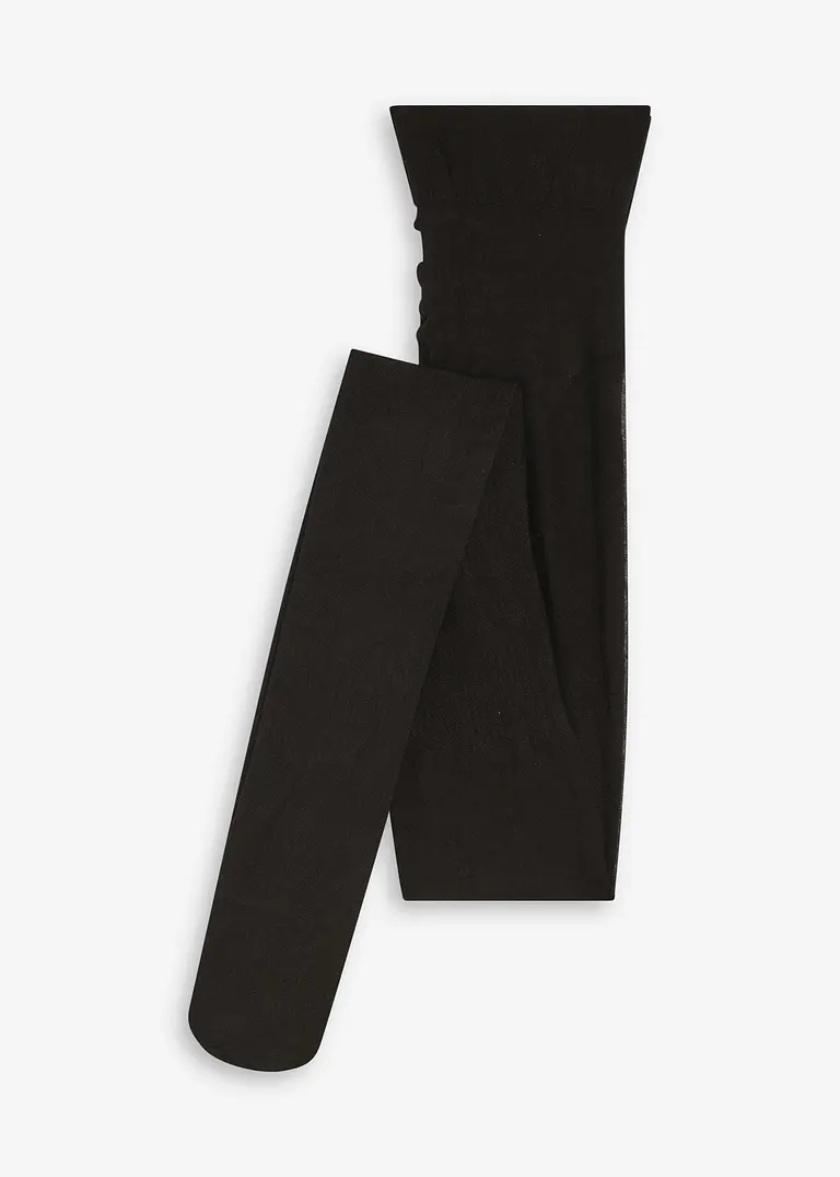 Overknee Strumpfhose 70 DEN in schwarz von vorne - bonprix