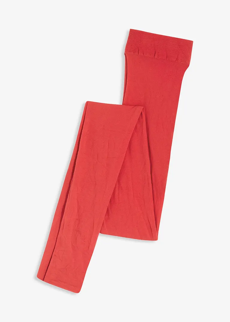 Strumpfhose 30 DEN in rot von vorne - bonprix
