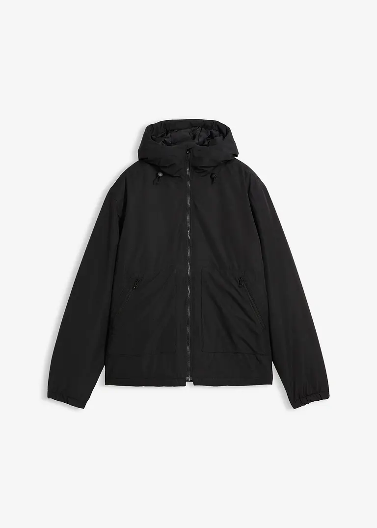 wasserdichte Funktions-Jacke in schwarz von vorne - bonprix