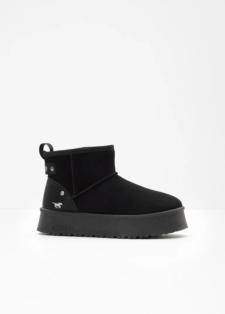 Mustang Plateau-Boots in schwarz - Mustang