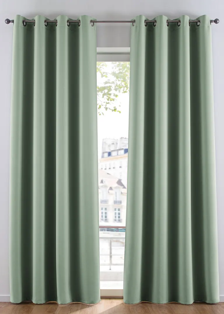 Abdunkelnder Vorhang, in vielen Größen (1er Pack) in grün - bonprix