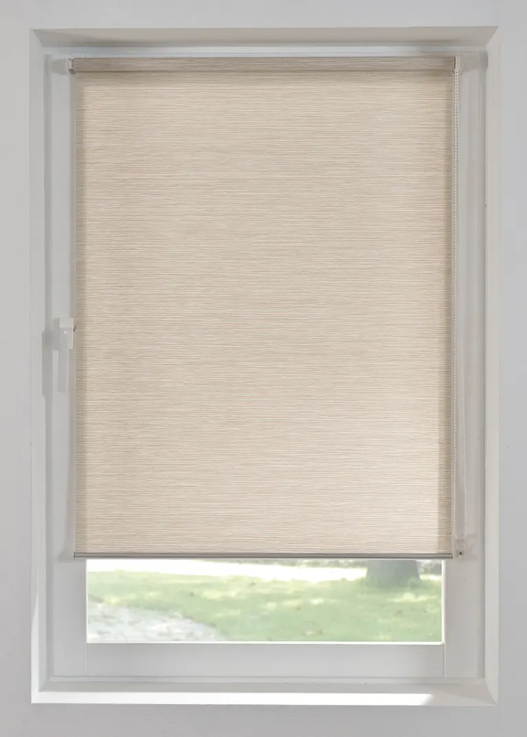 Sichtschutzrollo in Bambus Optik in beige - bonprix