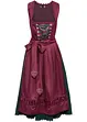 magenta/tiefgrün/schwarz/mattviolett/wollweiß bedruckt