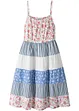 wollweiß/mittelblau bedruckt