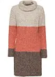 dunkelbraun/orange/beige meliert
