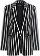 schwarz/wollweiß gestreift