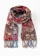 braun/blau/grau/rosa/natur gewebt