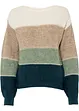 creme/sand/mint/petrol gestreift