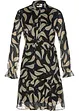 schwarz/wollweiß floral