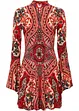 rot/beige bedruckt
