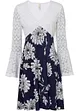 creme/blau floral