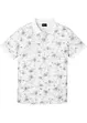 weiß/hellgrau floral