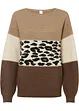 braun/taupe/creme leo