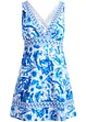 weiß/blau floral