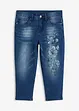 blau denim geblümt