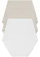 2x sandbeige + weiß