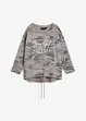 grau/silber/schiefergrau zebra bedruckt