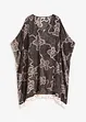 schwarz/beige bedruckt