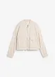 mandelbeige/wollweiß gestreift