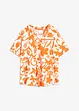 wollweiß/mango floral