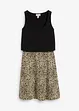 schwarz/beige leo bedruckt