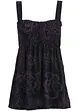 schwarz/lila floral