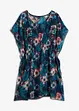 dunkelblau/türkis floral