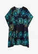 dunkelblau/türkis floral