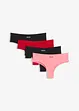 salsarot + schwarz/ + korallenpink