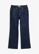 tiefblau denim ungewaschen metallic