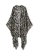 schwarz/beige zebra bedruckt