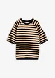schwarz/softbeige gestreift