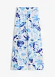 weiß/saphirblau floral