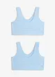 2x hellblau