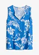 wollweiß/blau floral