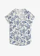 wollweiß/indigo Paisley